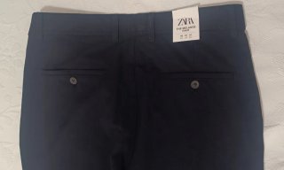 Pantalón Zara T-40 Nuevos Azul Marino