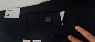 Pantalón Zara T-40 Nuevos Azul Marino
