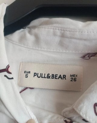 Camisa blanca mujer gafas Pin-Up talla S
