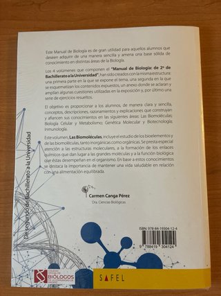 Biología celular y Metabolismo: Manual de Biología