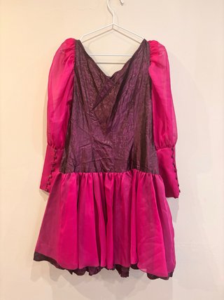 Vestido fiesta rosa y morado