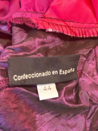 Vestido fiesta rosa y morado