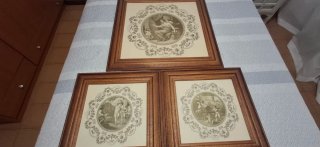 Set 3 Cuadros Decorativos Vintage