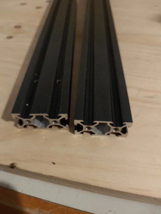 Perfil aluminio 40x20x400mm