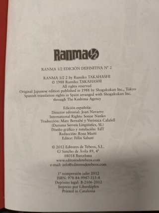 Ranma 1/2 Kanzenban Tomo 2 (EDT) Descatalogado