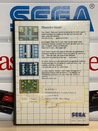 Thunder Blade SEGA Master System CIB