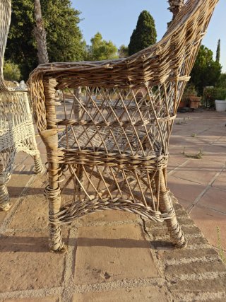 Pack 2 Sillones Mimbre Vintage (Restaurar)