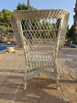 Pack 2 Sillones Mimbre Vintage (Restaurar)