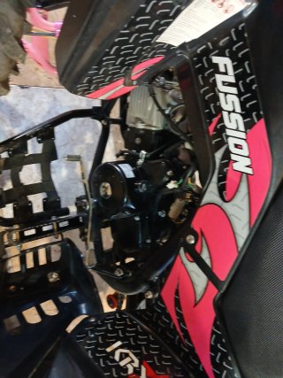 Quad Fussion Krx Racing 125cc Negro/Rosa