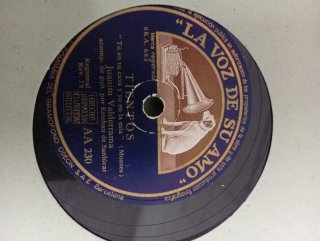 Lote de discos de pizarra flamenco.