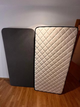 Somier y colchón 90 cm