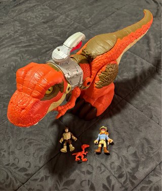 T-Rex Imaginext + figuras