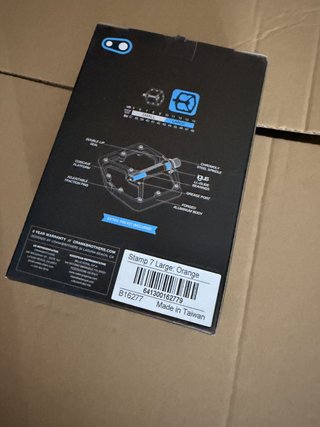 Pedales Crankbrothers Stamp 7 Large Naranja