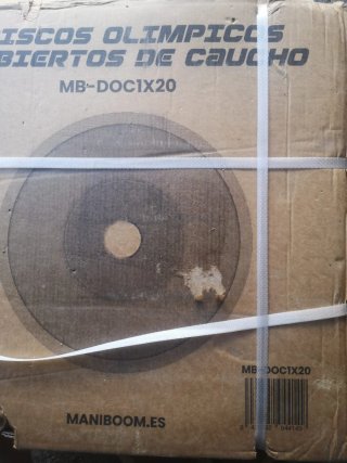 Discos Olímpicos Caucho MB-DOC1X20