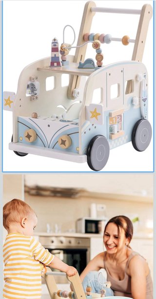 ROBUD Andador Bebes para Niños, Andador de Madera