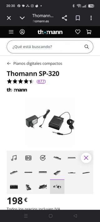 Piano Thomann SP-320 88 teclas