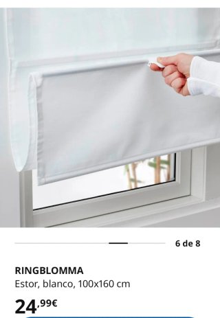Estor Ringblomma Ikea Blanco