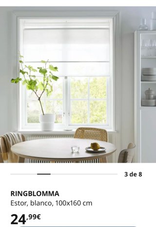 Estor Ringblomma Ikea Blanco
