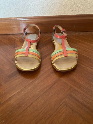 Sandalias Tiras Colores Talla 39