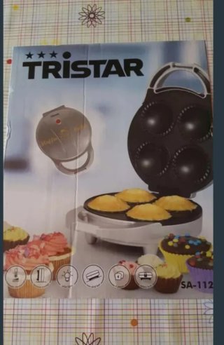 Máquina para hacer gofres/muffins Tristar