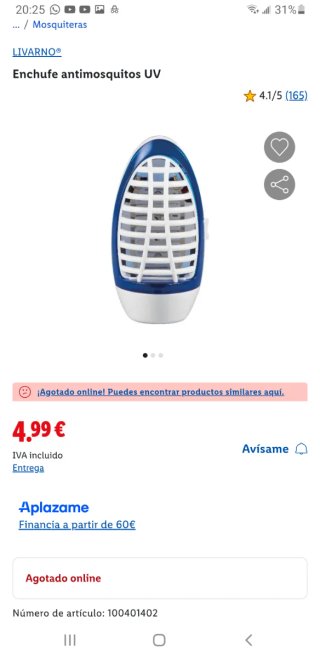 Lámpara Mata Mosquitos COATI