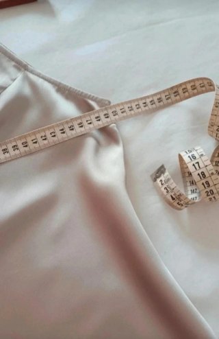 Vestido largo beige halter