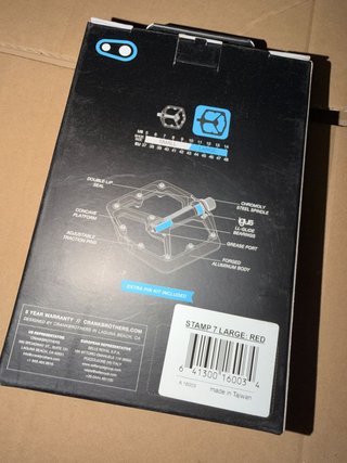 Pedales Crankbrothers Stamp 7 Large Rojo