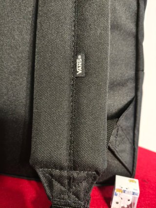 Mochila Vans Negra Logo Blanco