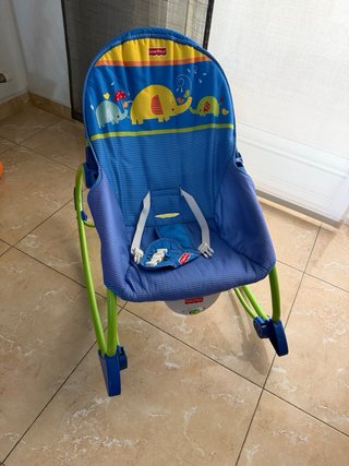 Hamaca Fisher Price Elefantes Azul