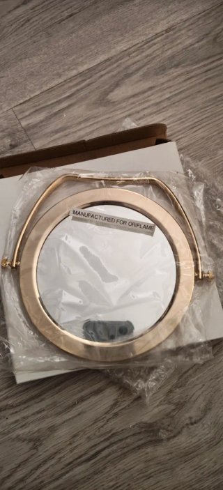 Espejo Oriflame Dorado con Asa
