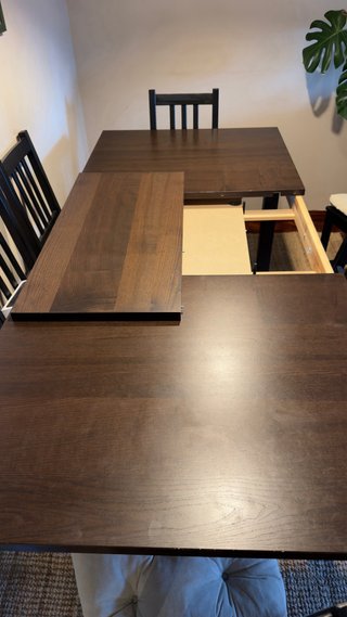 Conjunto mesa comedor extensible y 6 sillas