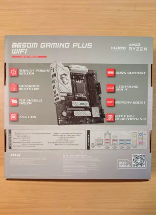 Placa Base MSI B650M GAMING PLUS WIFI