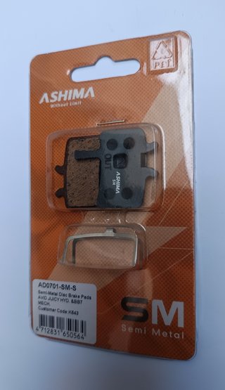 2 Juegos Pastillas Freno Ashima para Avid