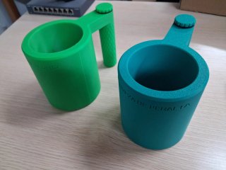 Taza enfriadora de lata.