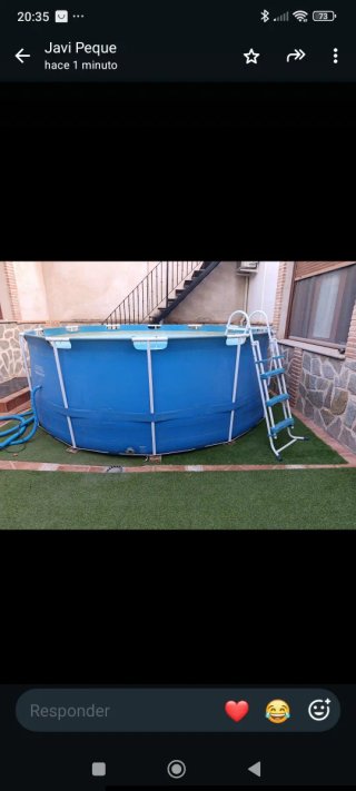 Piscina desmontable 3.60m x 1.20m