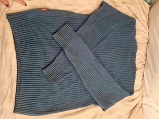 Tommy Hilfiger Ribbed Blue Sweater Men Size M...