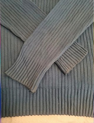 Tommy Hilfiger Ribbed Blue Sweater Men Size M...