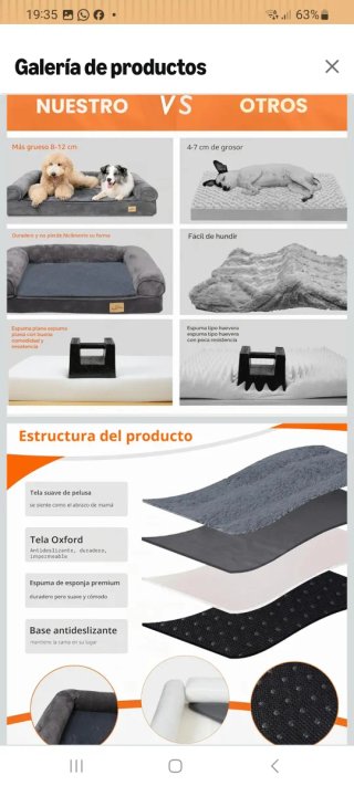 Cama Perro Bingo Paw 120x90 cms en perfecto estado