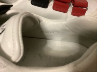 Scarpe Prada uomo Velcro Bianche Rosse wheel