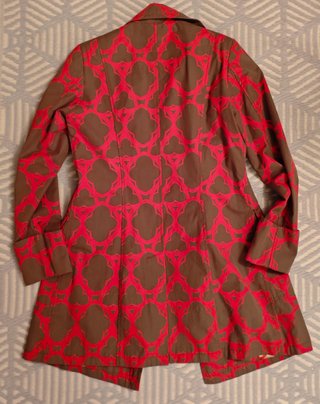 Gabardina Laga Marrón y Rojo
