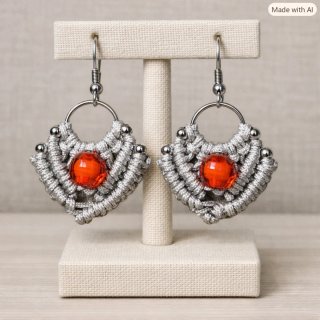Pendientes micromacramé