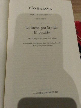 Pío Baroja. Trilogía.