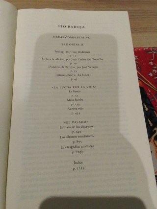 Pío Baroja. Trilogía.