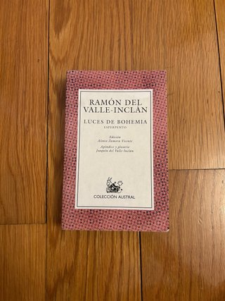 Libro teatro “Luces De Bohemia” de Valle Inclán