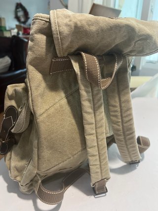 Mochila Pampero de lona color beige