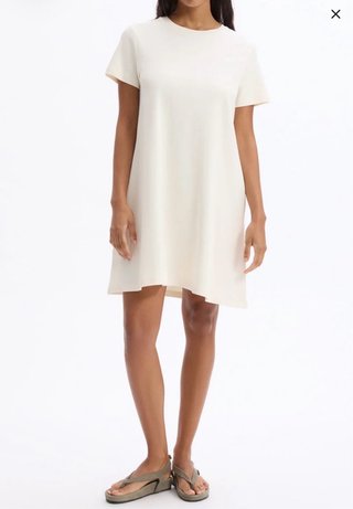 Vestido beige talla 40 algodon 100% muy fino