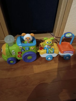 Tren Fisher-Price con figuras