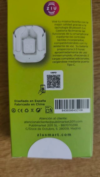 Auriculares Ziu Bluetooth 5.4 Blancos