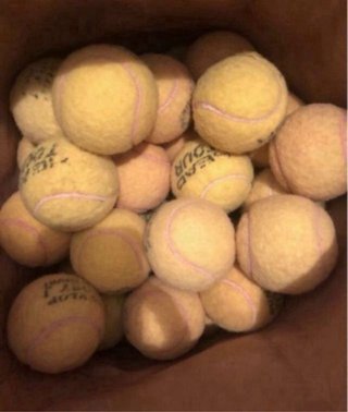 Pack 50 pelotas tenis usadas