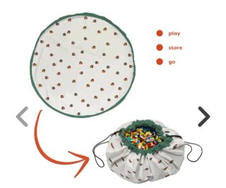 Saco manta de juguetes infantil con estampado